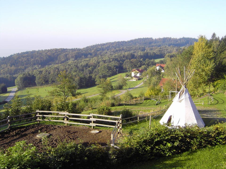 Blick vom Balkon Sonnenwald Hotel