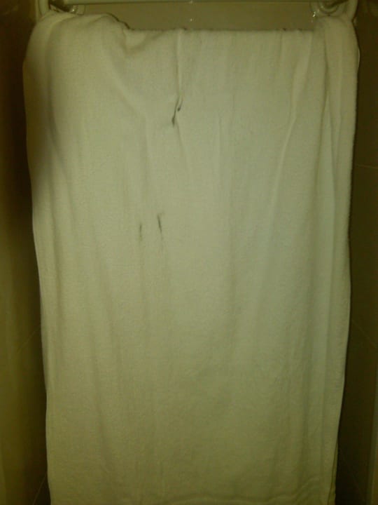 Dreckige Badetücher -leider :-( Hotel Expo Brussels