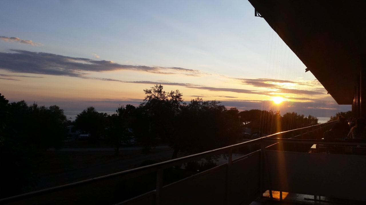 Abendausblick von der Terrasse aus Hotel Valdeliso