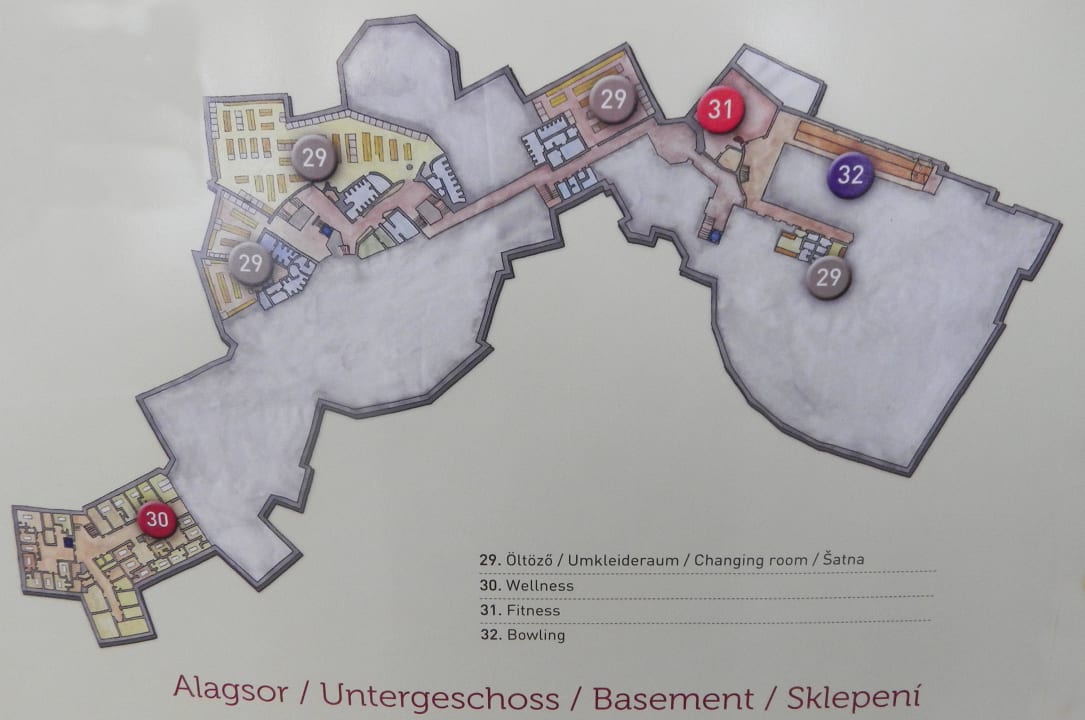 Lageplan Park Inn by Radisson Sárvár  Resort & Spa