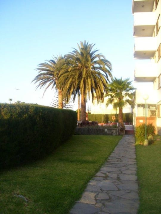 Weg im Garten zum Pool Roca Verde by Folias Hotels