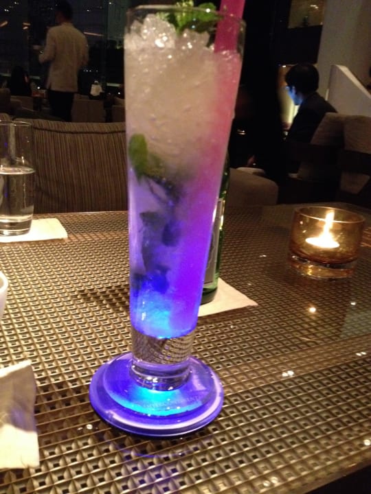 Cocktail zur Light-Show Hotel InterContinental Hong Kong