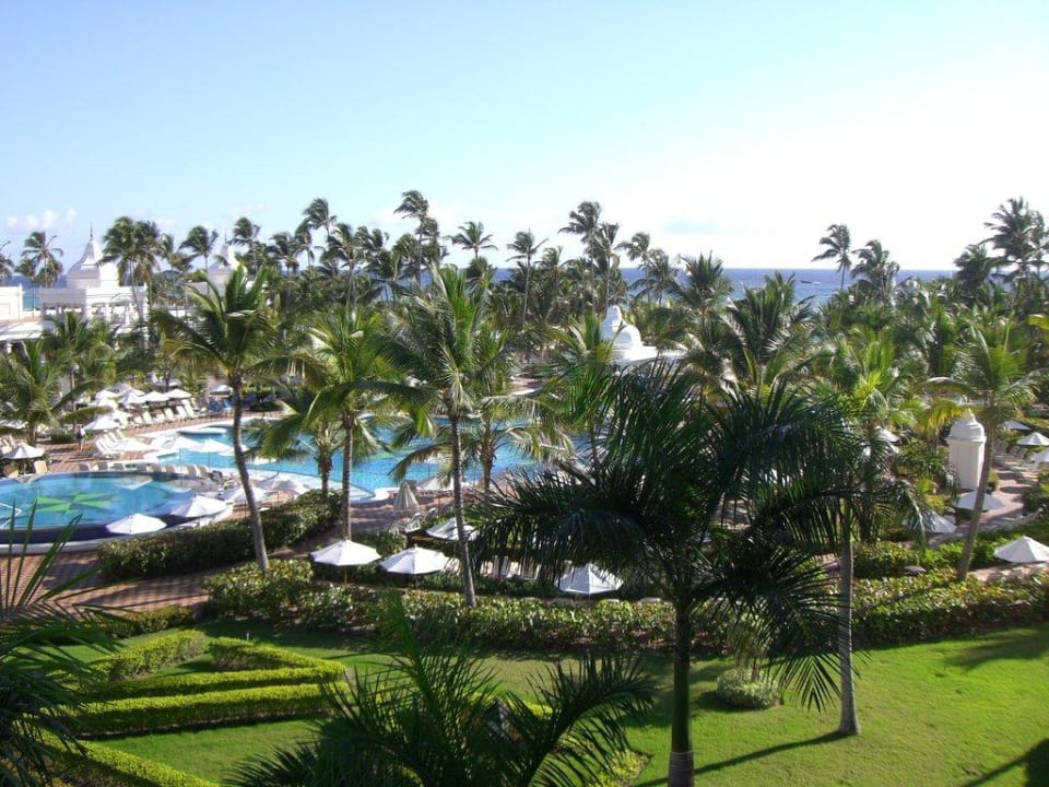 Ausblick vom Balkon. Hotel Riu Palace Punta Cana