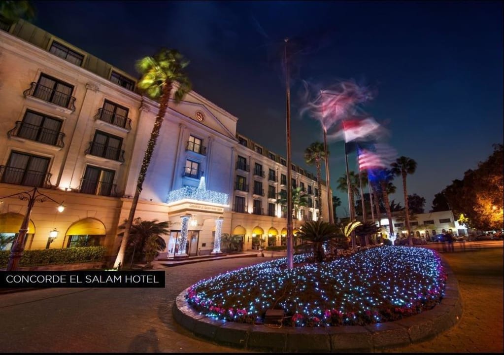 Hotel at night Concorde El Salam Hotel Cairo