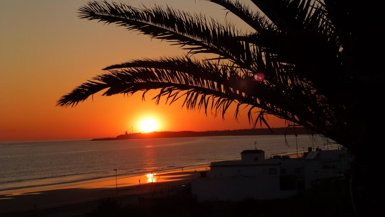 Abendlicher Sonnenuntergang Fuerte Conil-Resort