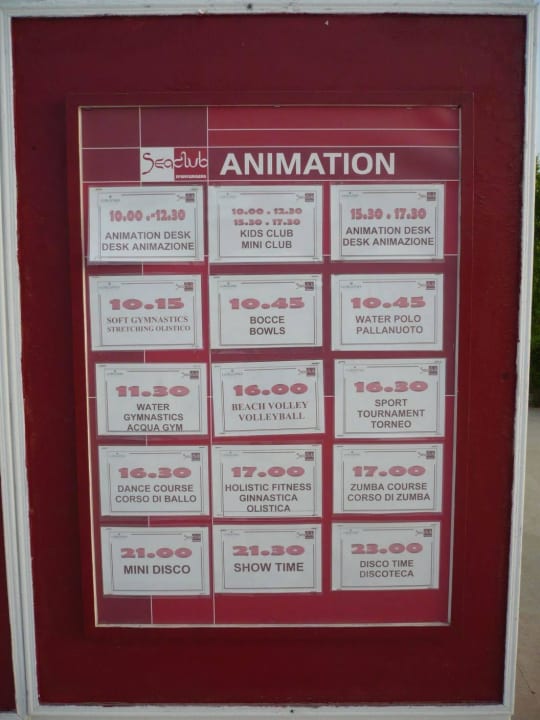 Volles Programm  Hotel Gorgonia Beach Resort