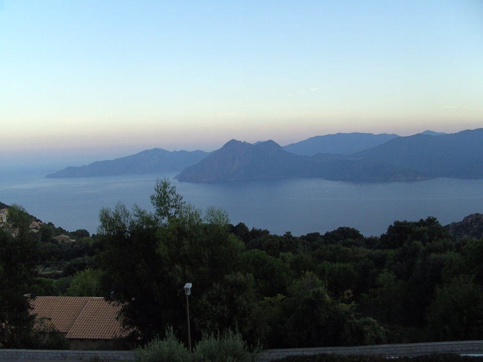 Ausblick vom Balkon Zimmer Nr.13 Hotel Le Scandola