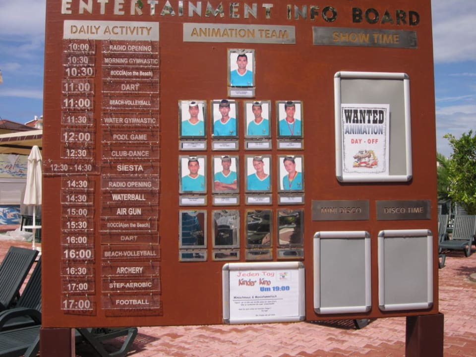 Animationstafel Hane Family Resort