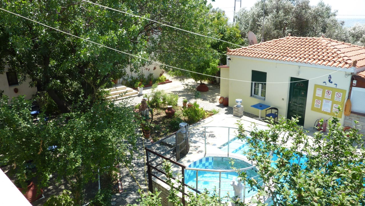 Blick vom Appartementaus Hotel Albatros