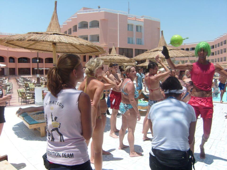 Mittagsspiele am Pool Beach Albatros Resort