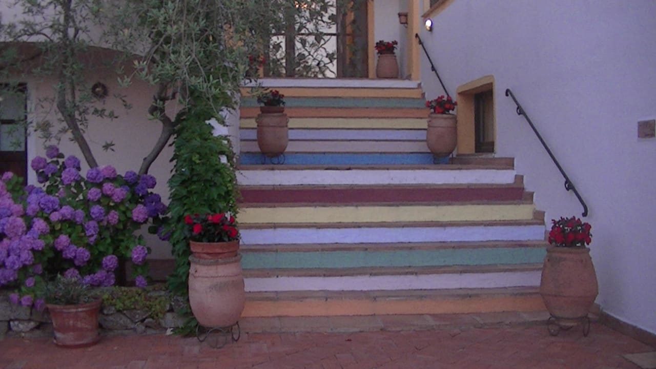 Stiegenaufgang zur Lobby Hotel Airone