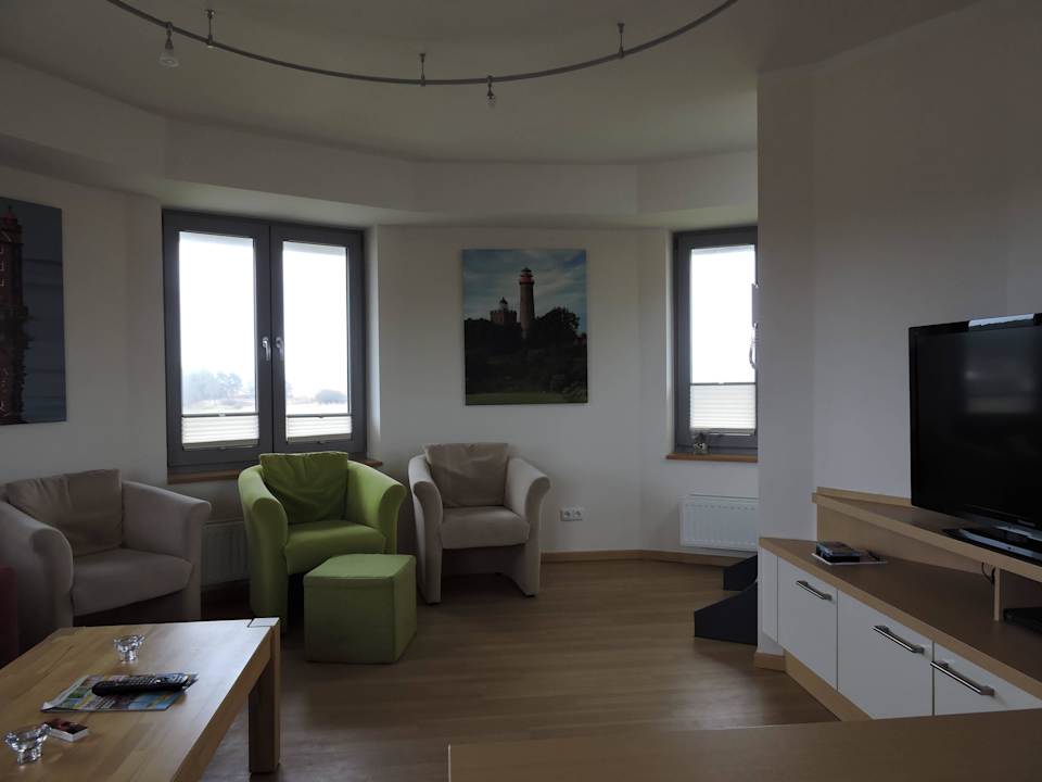 Wohnzimmer 3.OG FeWo Leuchtturm (Dünenresidenz)