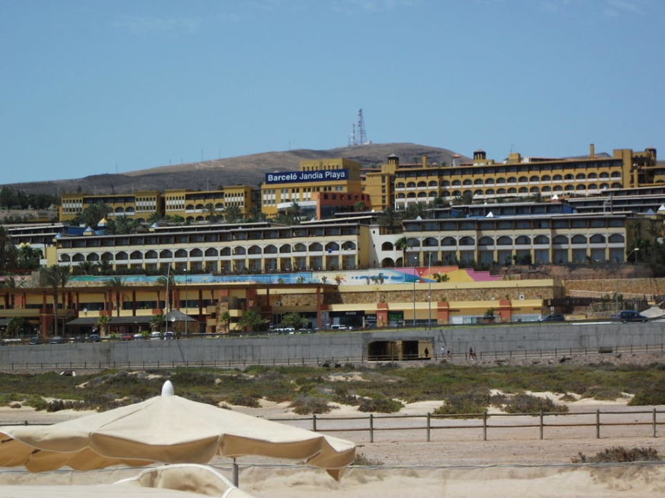 Hotel vom Strand aus Occidental Jandía Playa