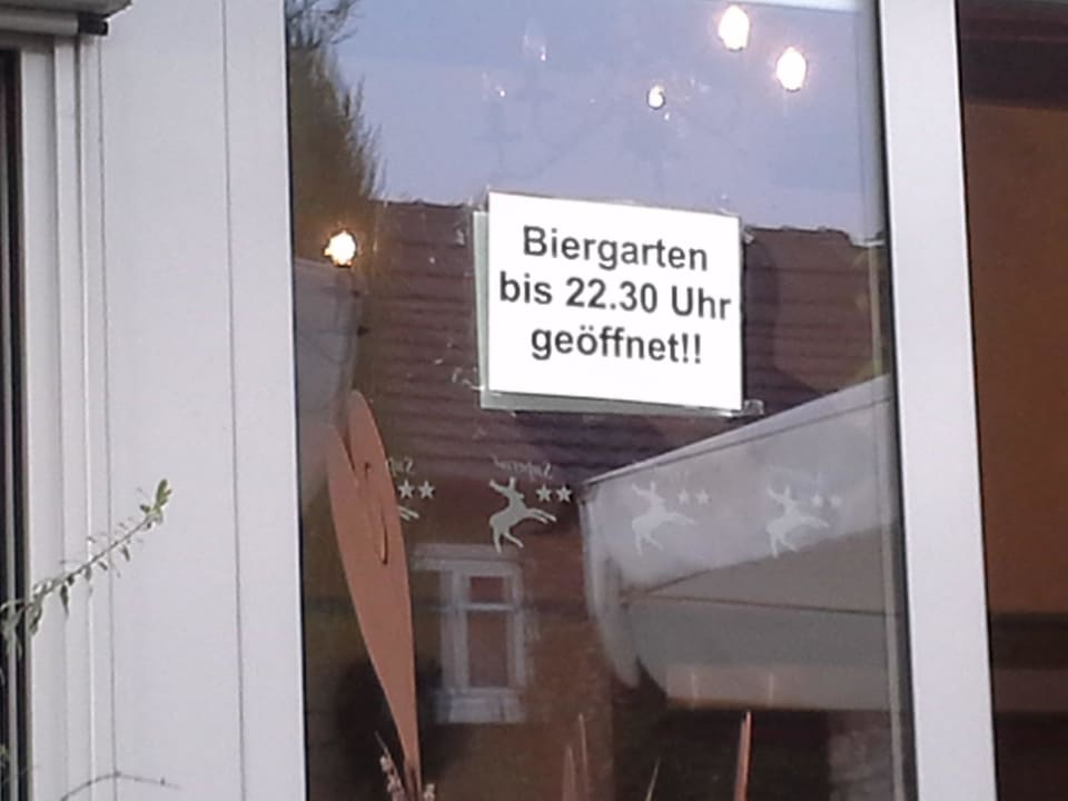 Klebereste, Unsauberkeit, selbst im Kleinen Hotel- Restaurant Werneths Landgasthof Hirschen