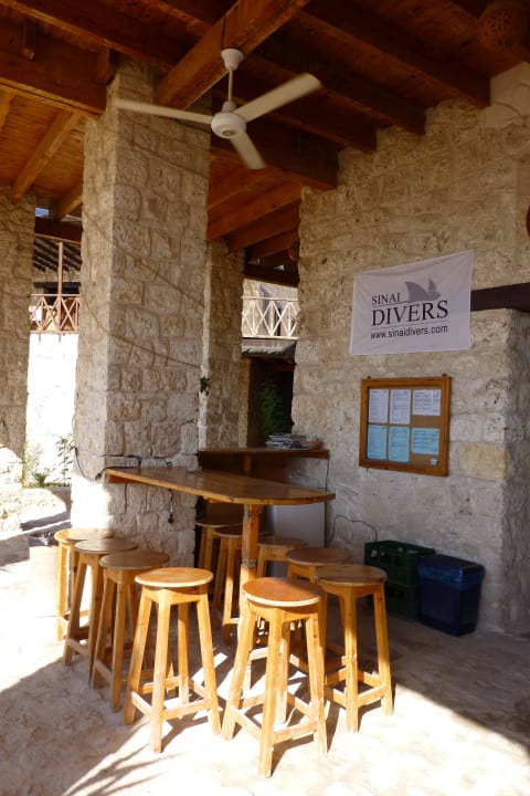 Bar an der Tauchbasis The Oasis Dive Resort