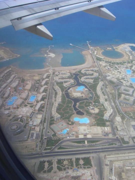 Dana Beach beim Anflug auf Hurghada Pickalbatros Dana Beach Resort - Hurghada