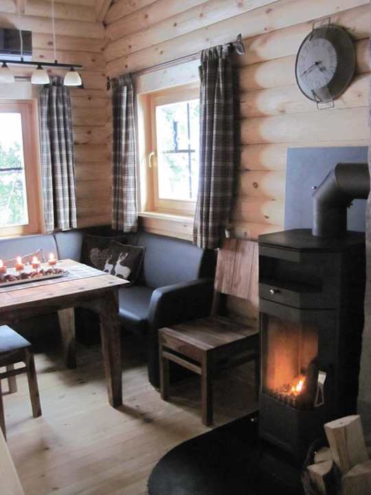Côté cuisine / salle à manger Alm Montara Suites Bodenmais