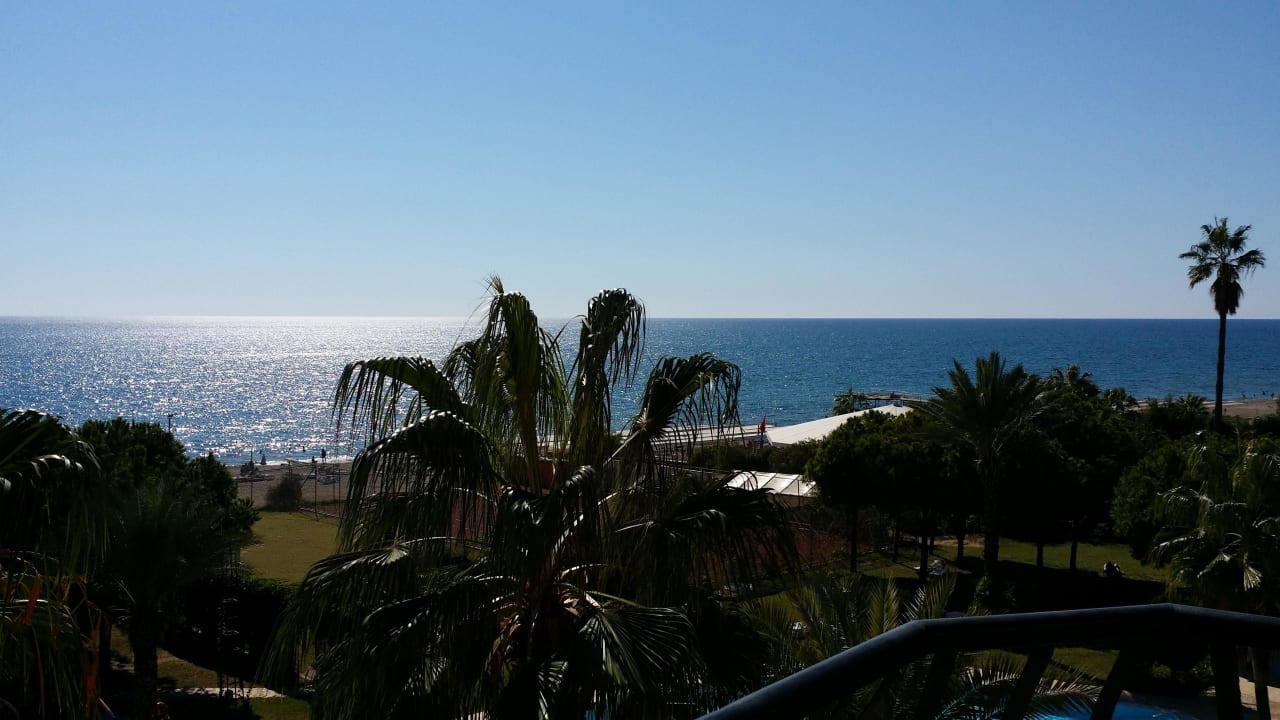 Blick vom Balkon Club Turtas Beach Hotel