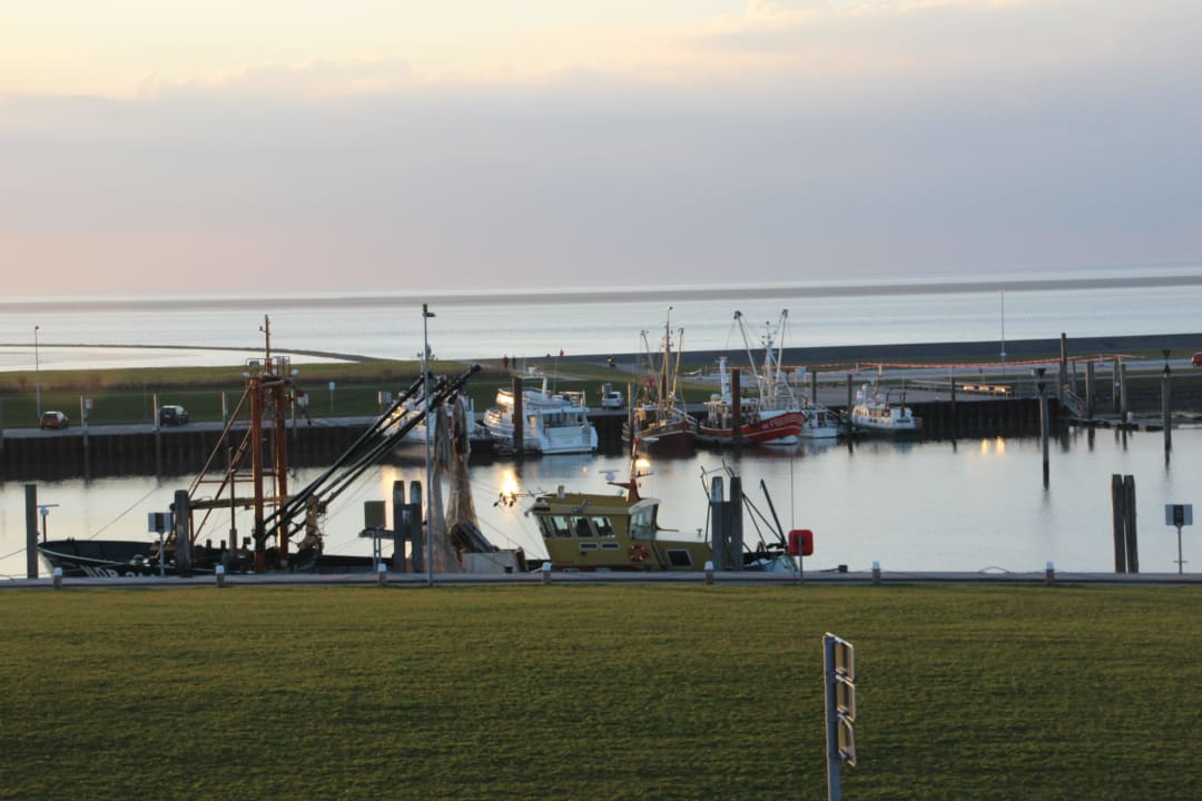 Blick auf den Hafen Hotel Fährhaus