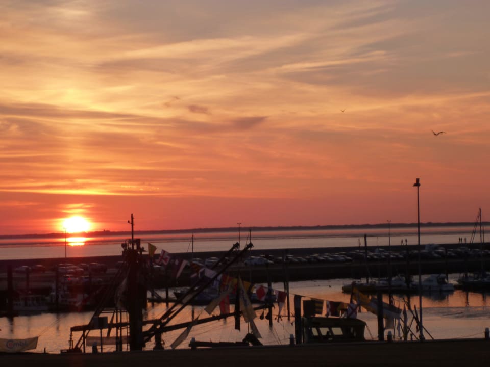 Sonnenuntergang vom Zimmer 205 aus Hotel Fährhaus