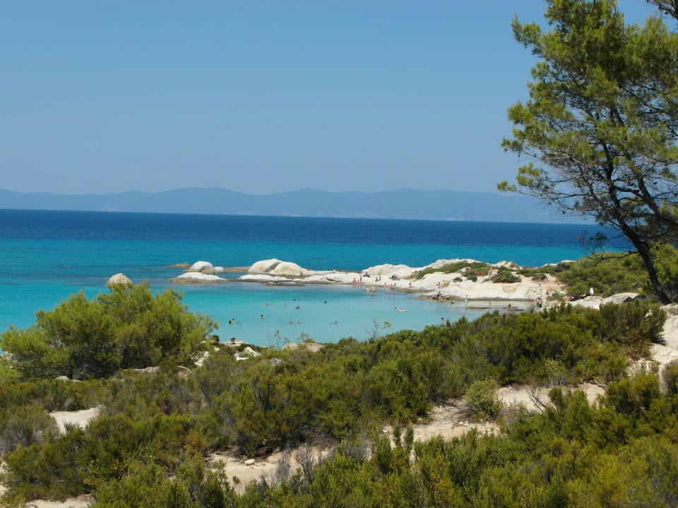 Orange beach 5km from Greenotel! GreenHill Holiday Suites Sarti