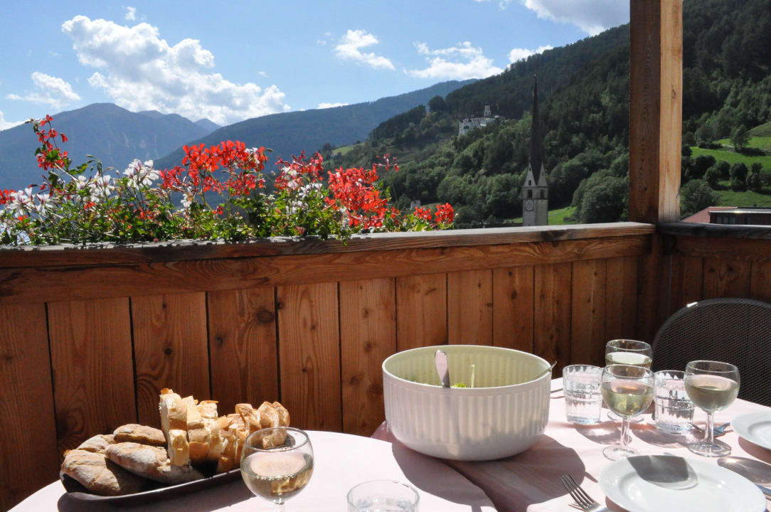 Blick vom Balkon in Richtung Süden Aparthotel Das Moriggl