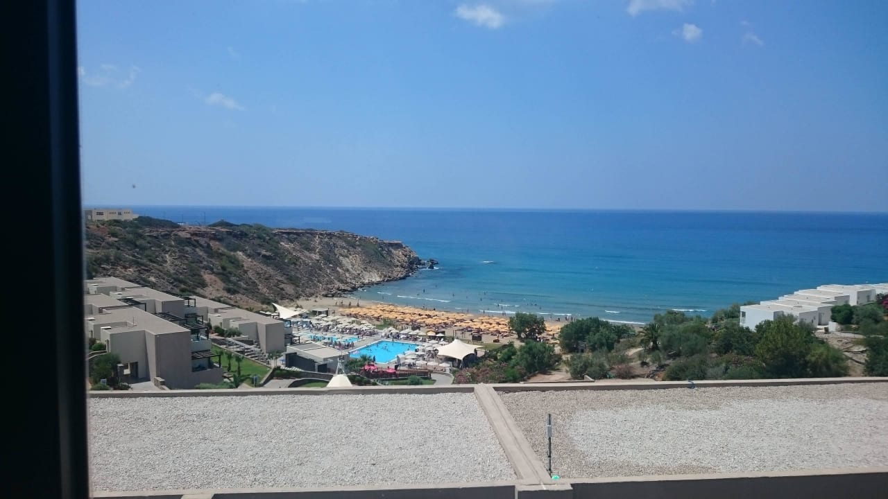 Die Anlage von der Lobby aus Atlantica Mikri Poli Crete