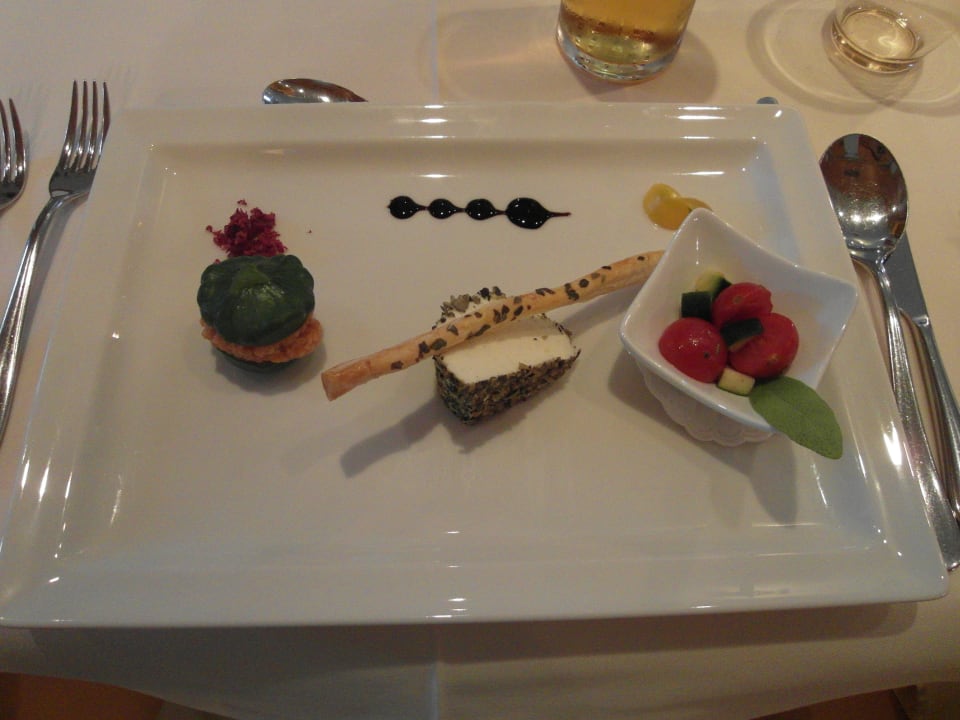 Vorspeise - Ziegenkäse Parfait Auenhotel