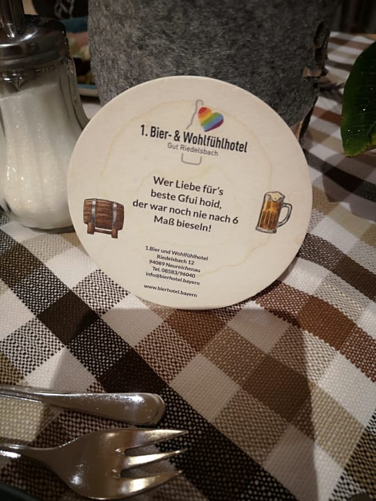Gastro 1. Bier & Wohlfühlhotel Gut Riedelsbach