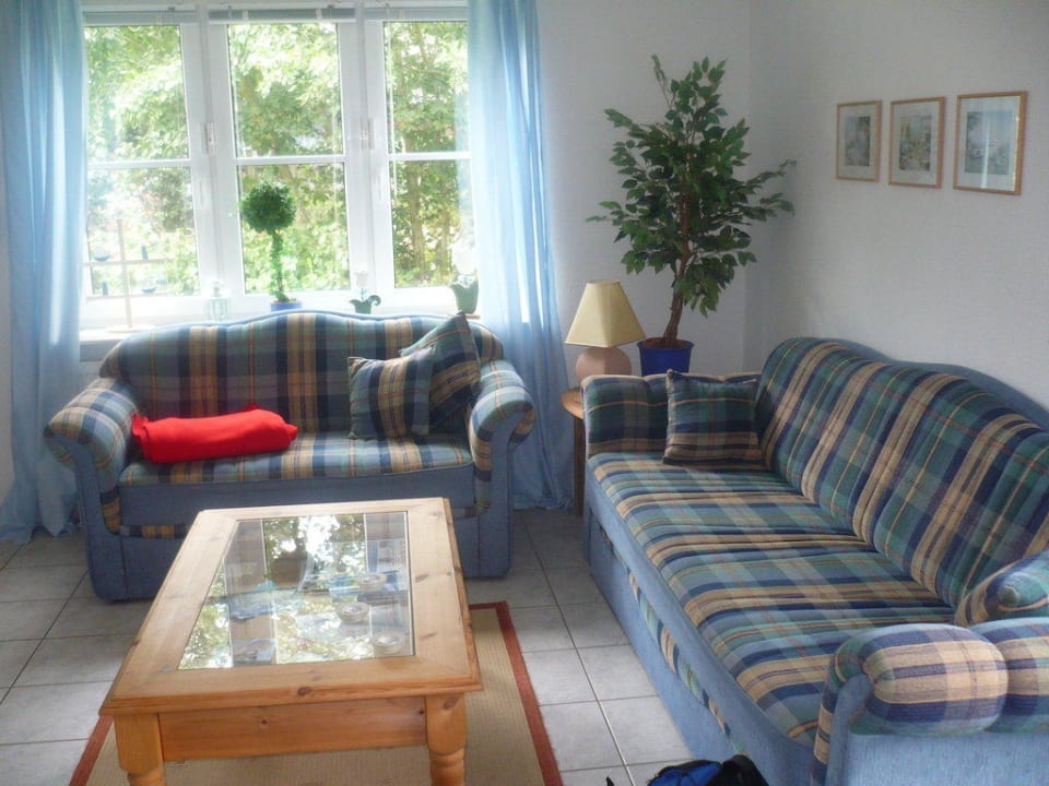 Wohnzimmer Ferienwohnung Kiek Mol In