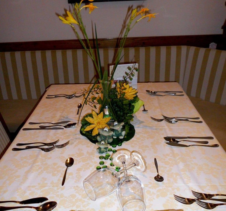 Tischdeko am 12. Juni 2014 Hotel Brunnerhof