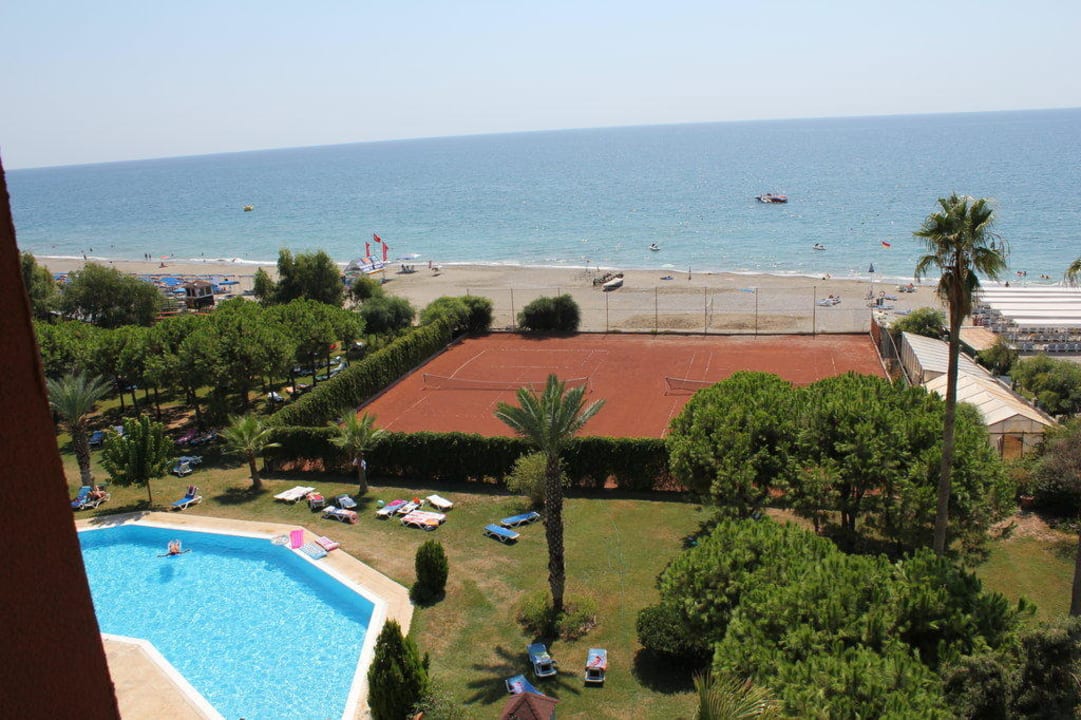 Ausblick vom 6.Stock Club Turtas Beach Hotel