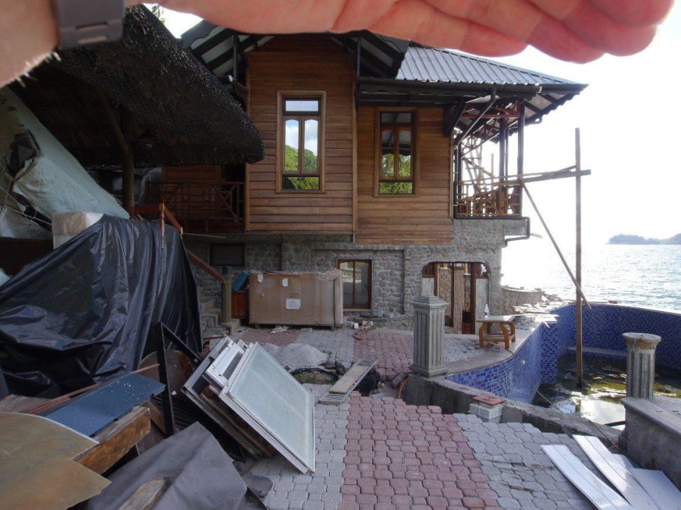 Baustelle im März 2013 Villa Chez Batista