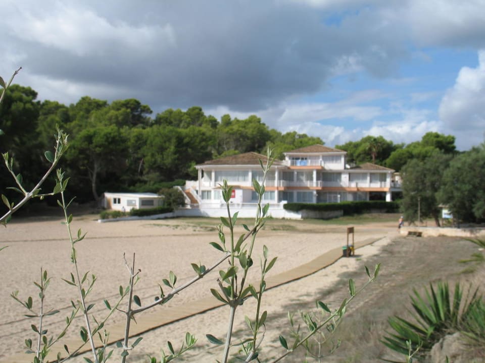 Blick vom Strand Flipflop Cala Romantica