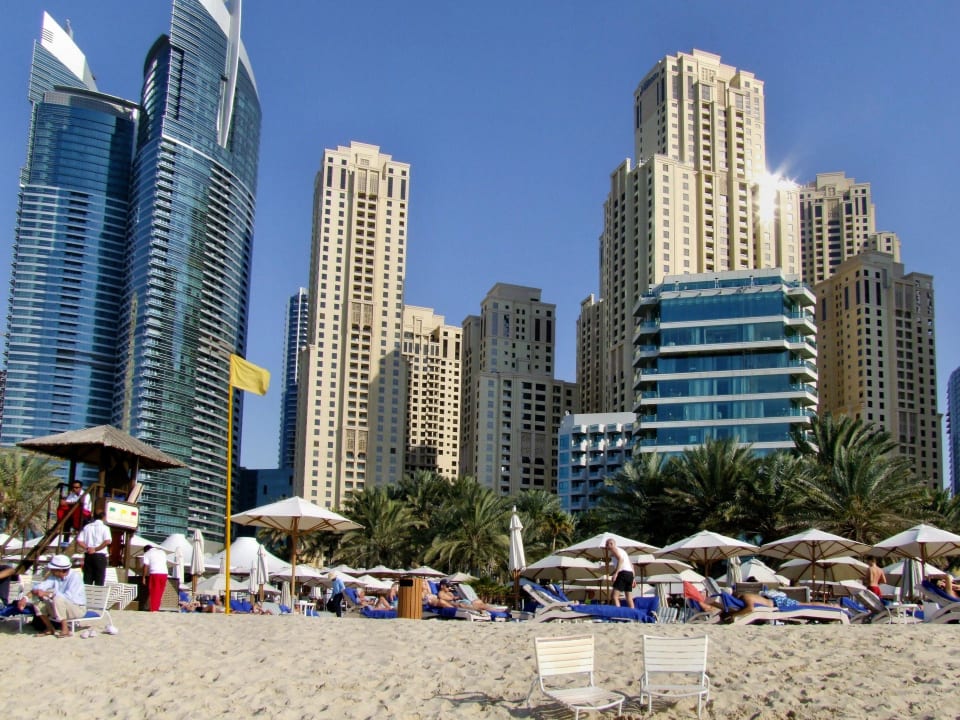 Strandbereich vom Hilton Jumeirah Beach Resort Hilton Dubai Jumeirah