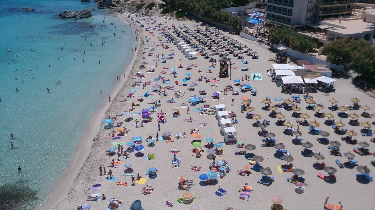 Ausblick auf den Strand Son Moll Son Moll Sentits Hotel & Spa