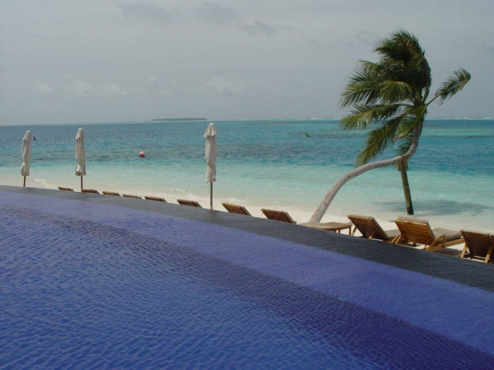 Pool direkt am Meer & Strand Conrad Maldives Rangali Island