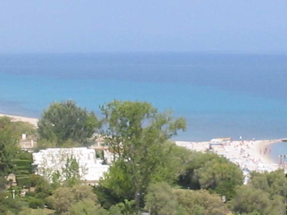 Meerblick vom Zimmer aus Pallini Beach Hotel