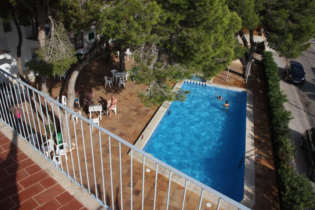 Blick auf den Pool Hotel Santanyi Port