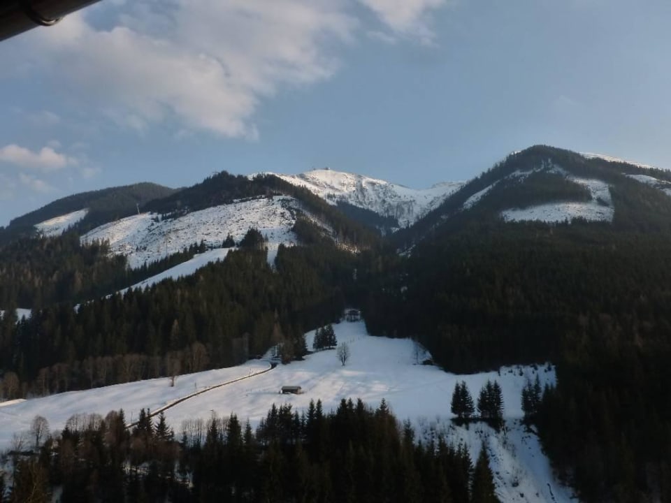 Ausblick von unserem Balkon Altachhof