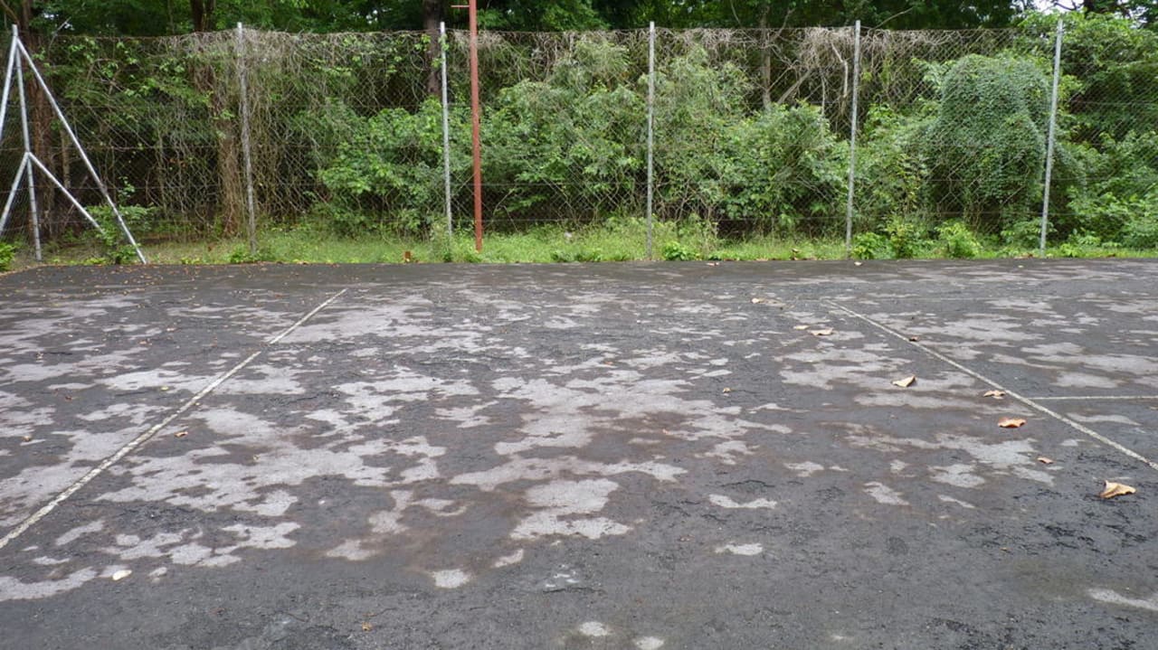 Das war mal ein Tennisplatz! Hotel Papillon Lagoon Reef