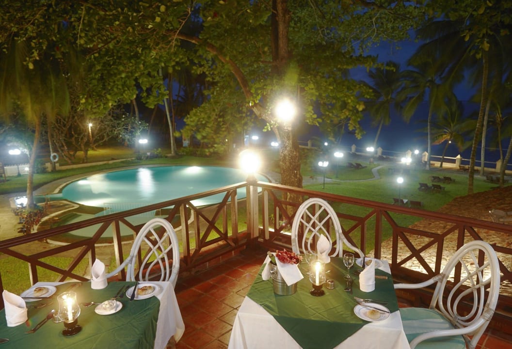 Terrace of the restaurant  Neptune Beach Resort