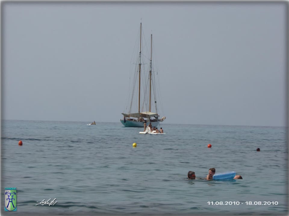 Vom Strand. Blick aufs Meer Aldiana Club Rocca Nettuno Calabria