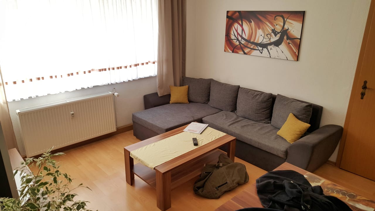 Wohnzimmer Ferienwohnung in Zwenkau