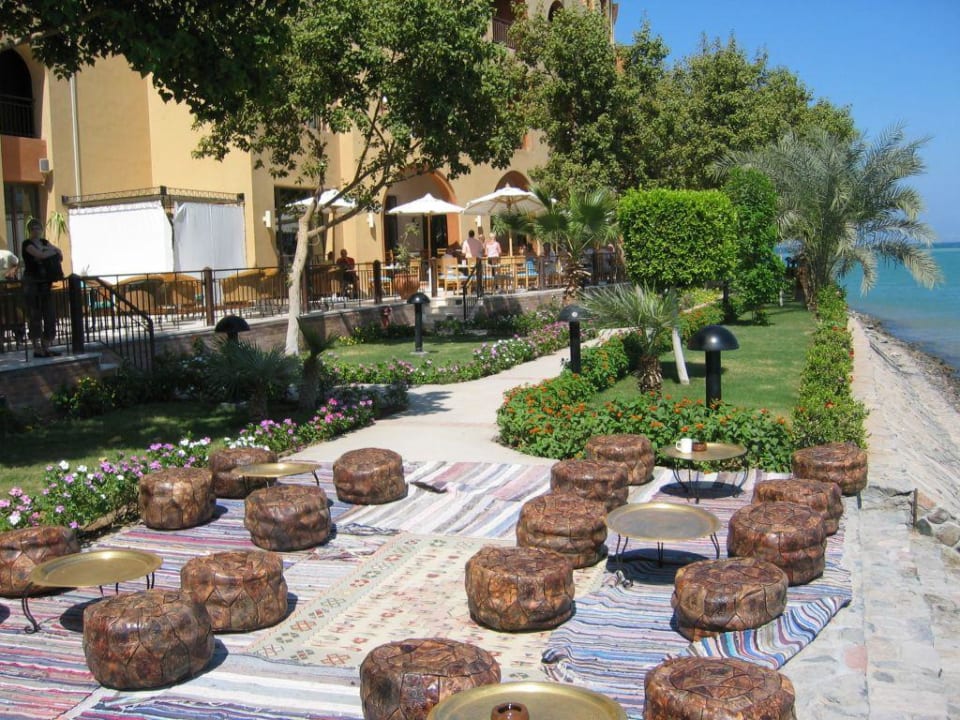 Blick auf die Terrasse Hotel Three Corners Ocean View prestige - Adults only