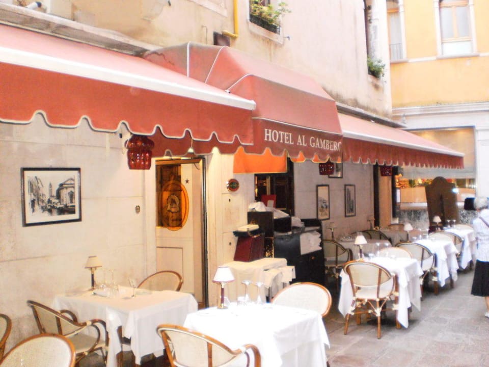 Hoteleingang und Restaurant Hotel Antica Locanda Al Gambero
