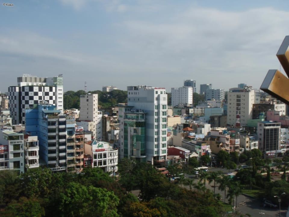 Ausblick von der Dachterrasse Hotel Elios