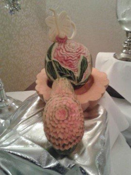 Deko auf Silvesterbuffet Ringhotel Landhotel Buller