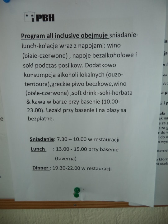 Co obejmuje all Hotel Pavlina