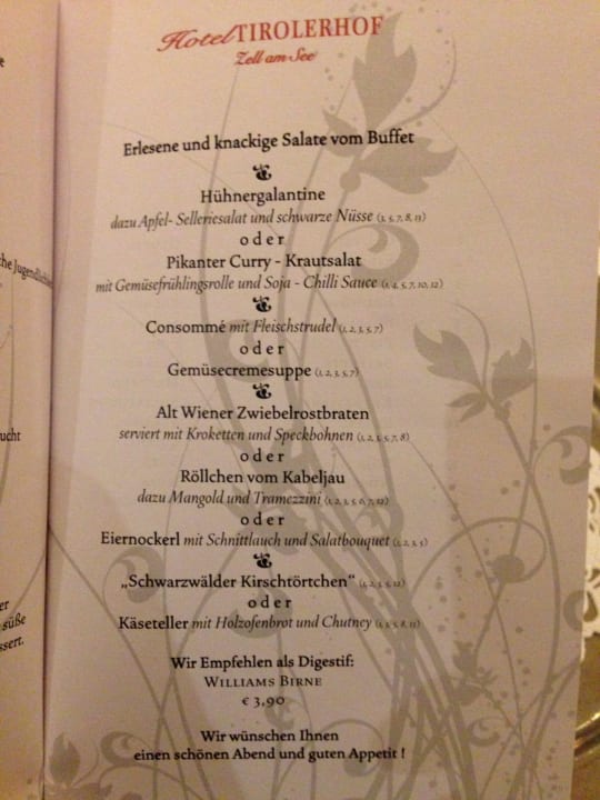 Restaurant Hotel Tirolerhof